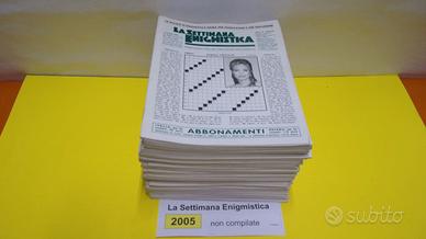 LA SETTIMANA ENIGMISTICA, anno 2005, NON compilati