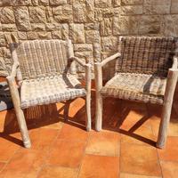 2 Poltrone da esterno per terrazza/giardino
