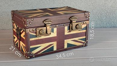 Scrigno contenitore scatola bandiera UK