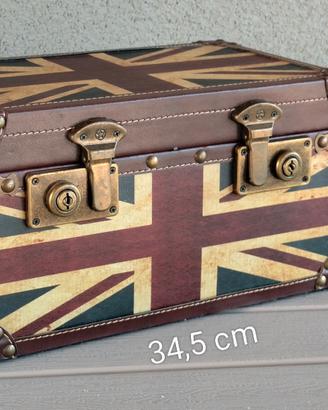 Scrigno contenitore scatola bandiera UK