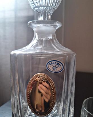 Il set da liquore o whisky in cristallo Bohemia