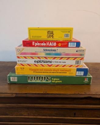 MEGA LOTTO 6 Giochi Tavolo Vintage Anni 80