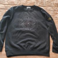 felpa nera M Stone Island 
