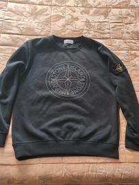 felpa nera M Stone Island 
