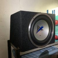 SUBWOOFER JVC 12" 4+4OHM BOX mdf NUOVO