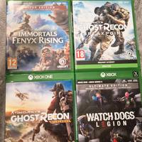 Giochi xbox: watch dogs legion, immortals, ghost