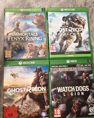 Giochi xbox: watch dogs legion, immortals, ghost