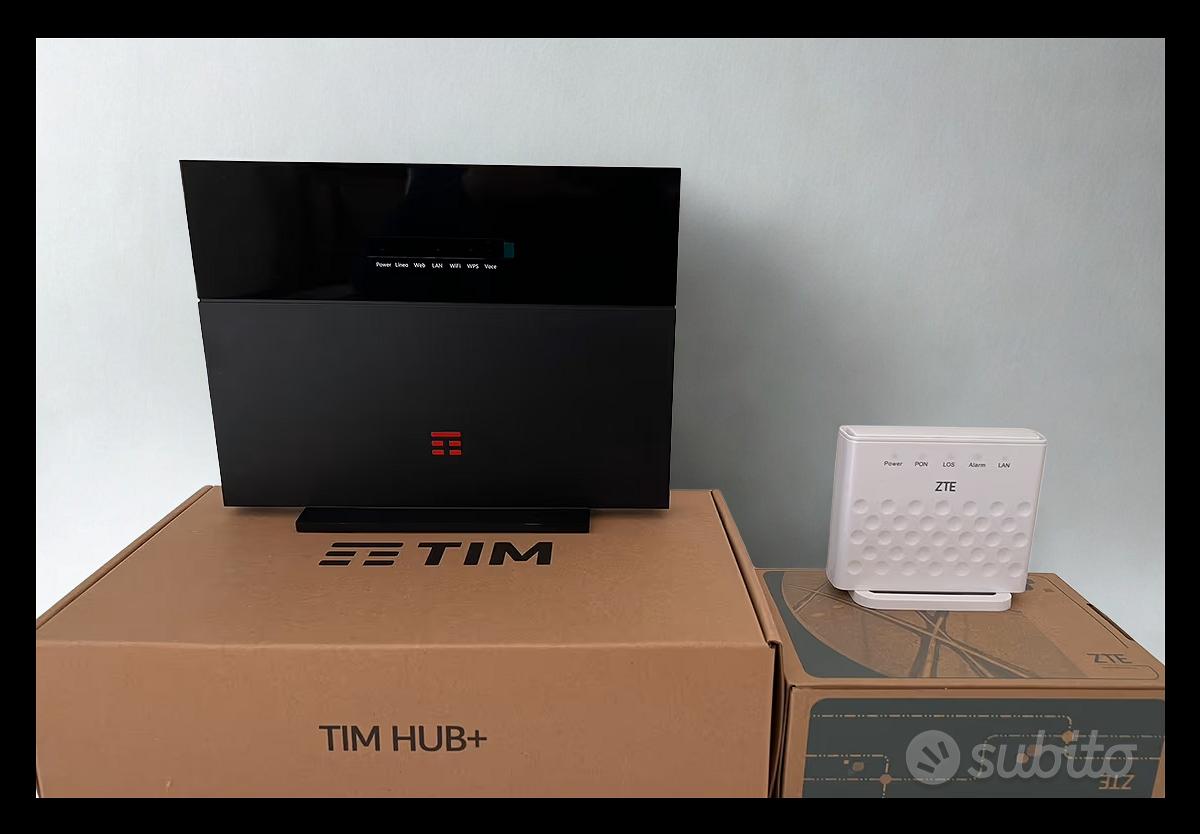 MODEM TIM HUB FIBRA + GPON ONT FIBRA 2.5G - Informatica In vendita a ...