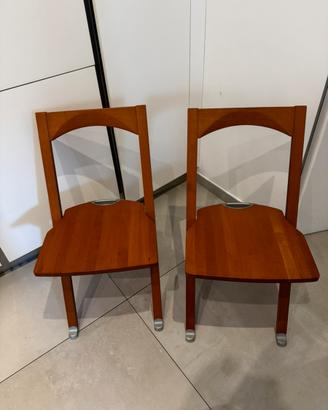 Coppia sedie pieghevoli Olivia Calligaris