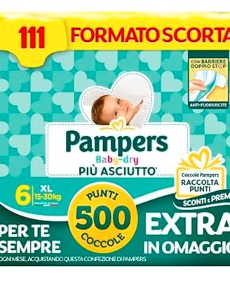 Pannolini Pamper  Taglia XL 110 PEZZI 15-30kg