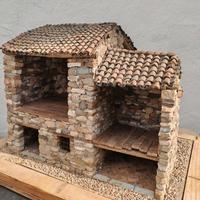 modellino artigianale Casa in pietra veneta