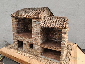 modellino artigianale Casa in pietra veneta