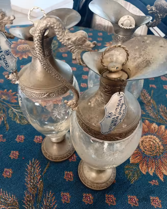 anfore bottiglie cristallo e silver cocabuton 
