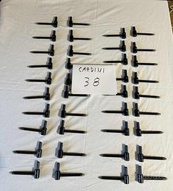 38 cardini in metallo verniciato nuovi