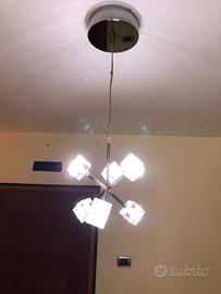 Lampadario a sospensione  6 luci led white