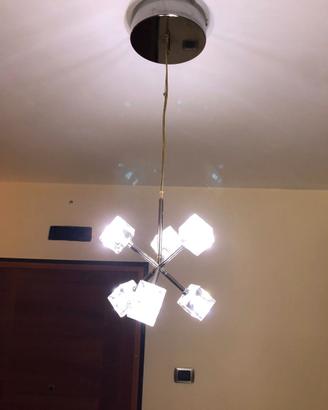 Lampadario a sospensione  6 luci led white