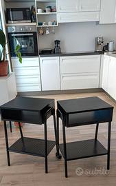 Coppia comodini IKEA SETSKOG neri – fuori produzio