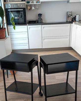 Coppia comodini IKEA SETSKOG neri – fuori produzio