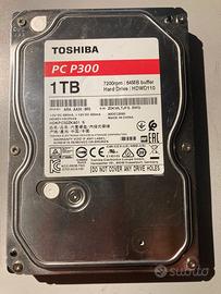 Hard disk Toshiba   1Tb per pc fisso