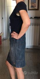 Gonna in denim Terre de Marins, Francia.Tg.40/IТ42