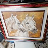 Dipinto cavalli  di Hinteregger Ottorino  