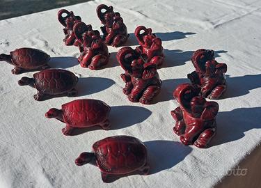 set elefanti e tartarughe