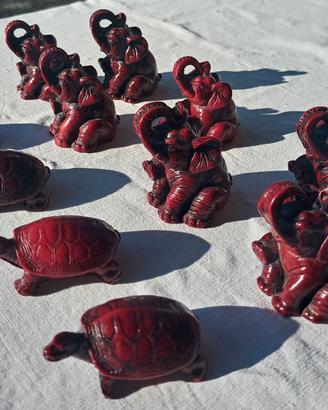 set elefanti e tartarughe