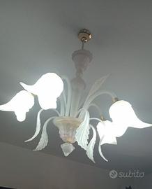 lampadario in vetro di murano