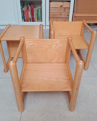 Sedie sgabelli Montessori