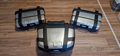 set bauletti givi trekker monokey.