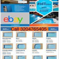 Piscina in vetroresina dalla fabbrica