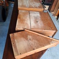 credenza scantonata noce 