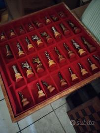 scacchiera  in legno