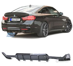 DIFFUSORE BMW F32 F33 F36 LOOK M PERFORMANCE NERO 
