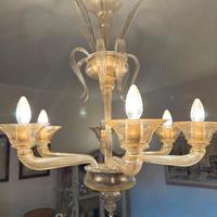 LAMPADARIO IN VETRO DI MURANO