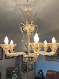 LAMPADARIO IN VETRO DI MURANO