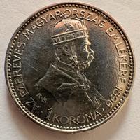 N.1 moneta 1 korona Magyar 1896