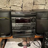 3 impianti stereo Aiwa e Grundig