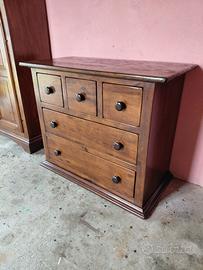 CASSETTIERA IN LEGNO MASSELLO STILE FARMACIA