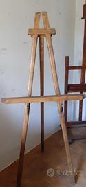 Cavalletti da pittore in legno
