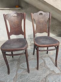 Antiche sedie in stile Jacob & Josef Kohn