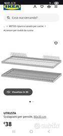 scolapiatti per pensile Metod ikea 80x60