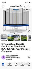 Trampolino 305 diametro nuovo