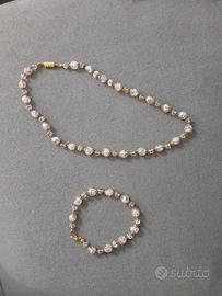 Collana e braccialetto vetro di Murano 