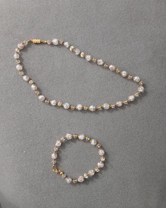 Collana e braccialetto vetro di Murano 