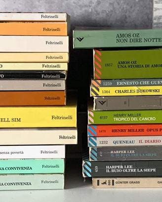 24 libri di autori stranieri edizioni Feltrinelli