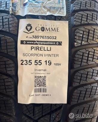 2 gomme 235 55 19 pirelli a3227