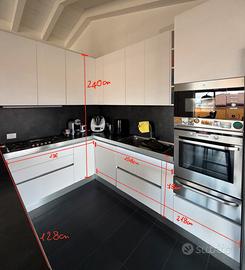 Cucina con penisola