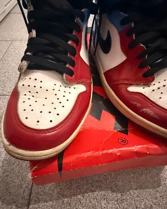 Nike air jordan 1 fearless UNC chicago originali