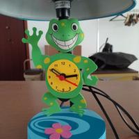 LAMPADA CON OROLOGIO